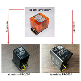 Flame Relay FR-10 replaced by Yamataha FR-100F or Yamataha FR-200F